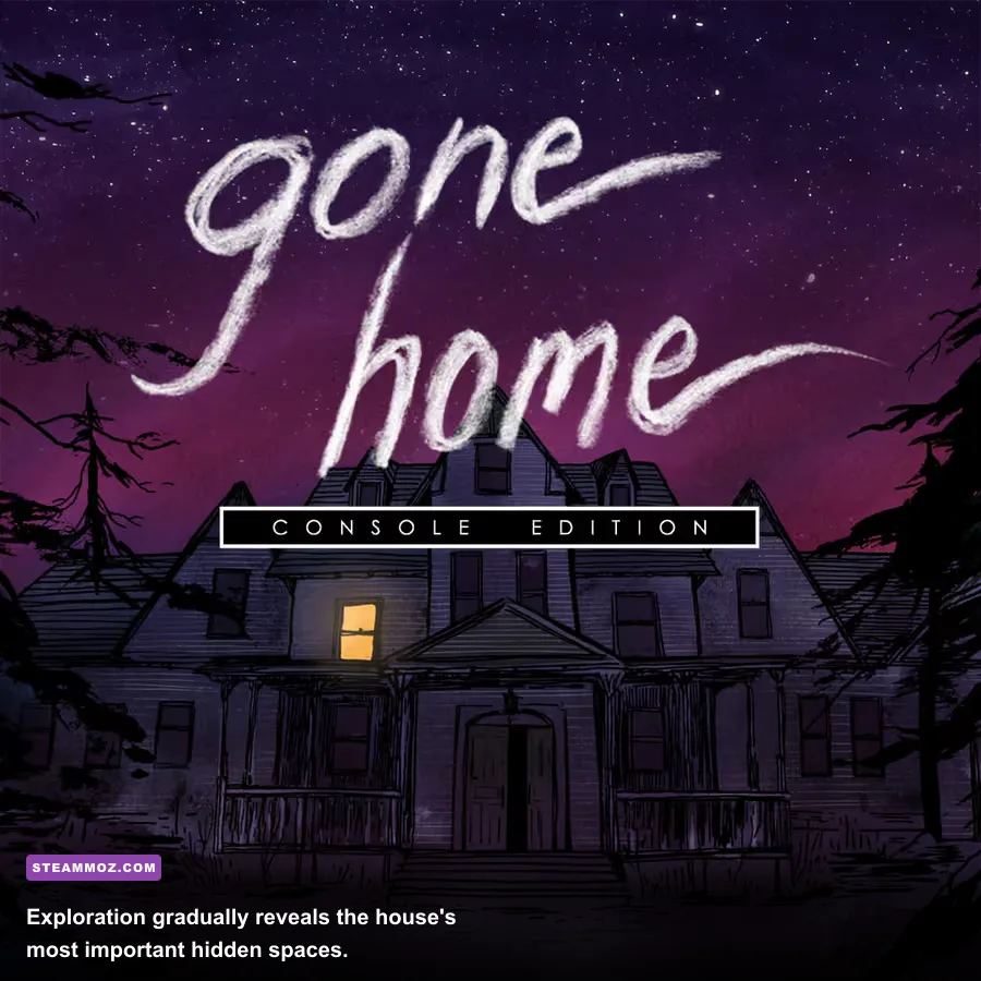 The dark basement and hidden passage in Gone Home