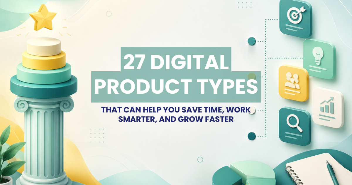 MR Freebies - 27 Digital Product Types to Save Time, Work Smarter, and Grow Faster