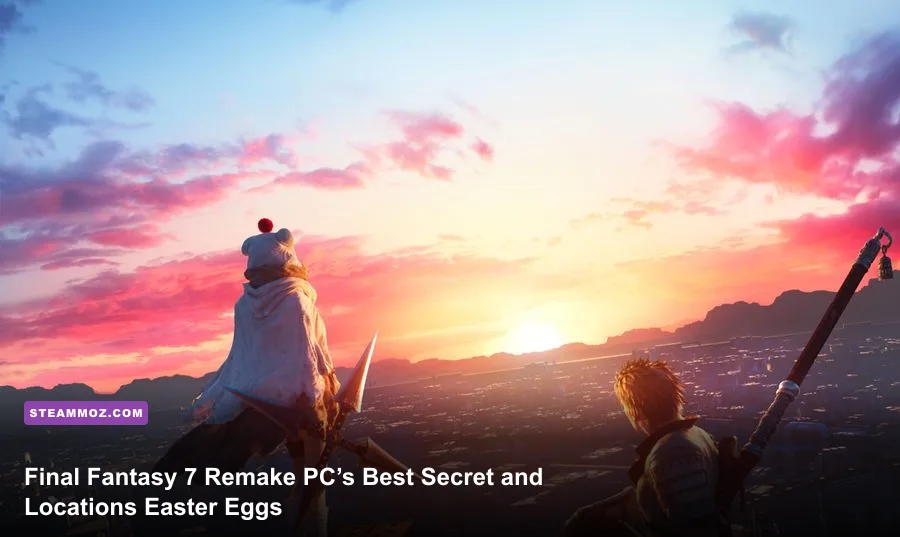 Cloud Strife overlooking Midgar in Final Fantasy VII Remake Intergrade on PC