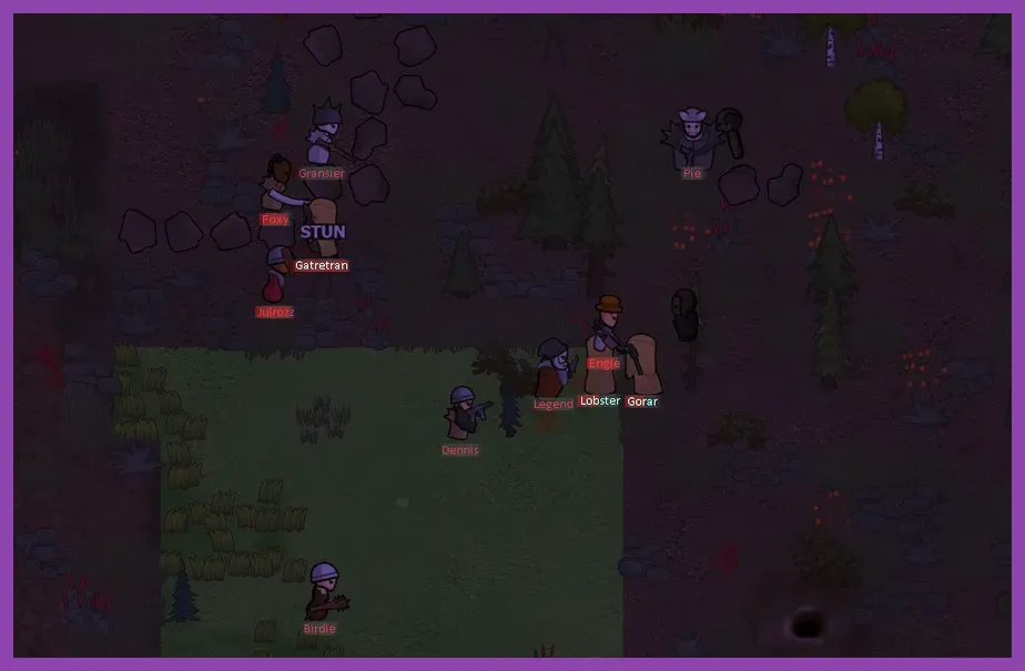 RimWorld colony defense combat action