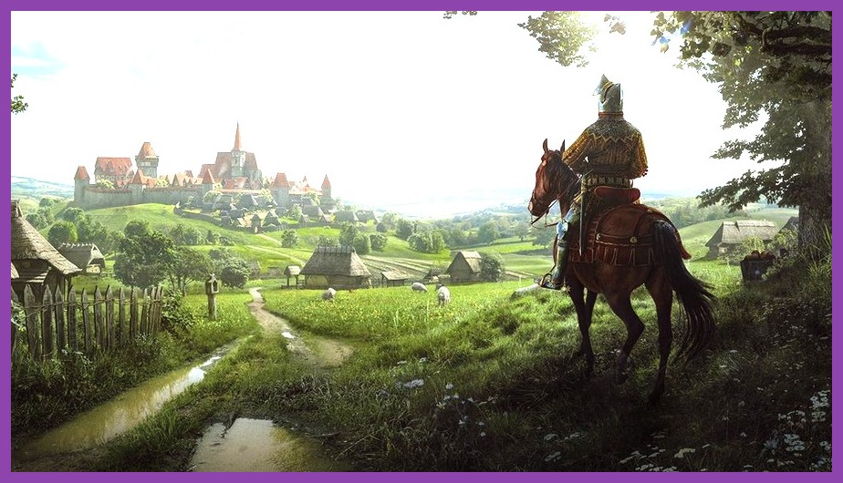 Detailed medieval village and tactical battle view in Manor Lords