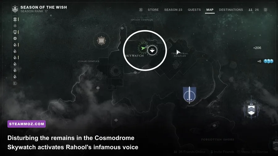 The iconic Loot Cave in the Cosmodrome with Master Rahool's memorial bones