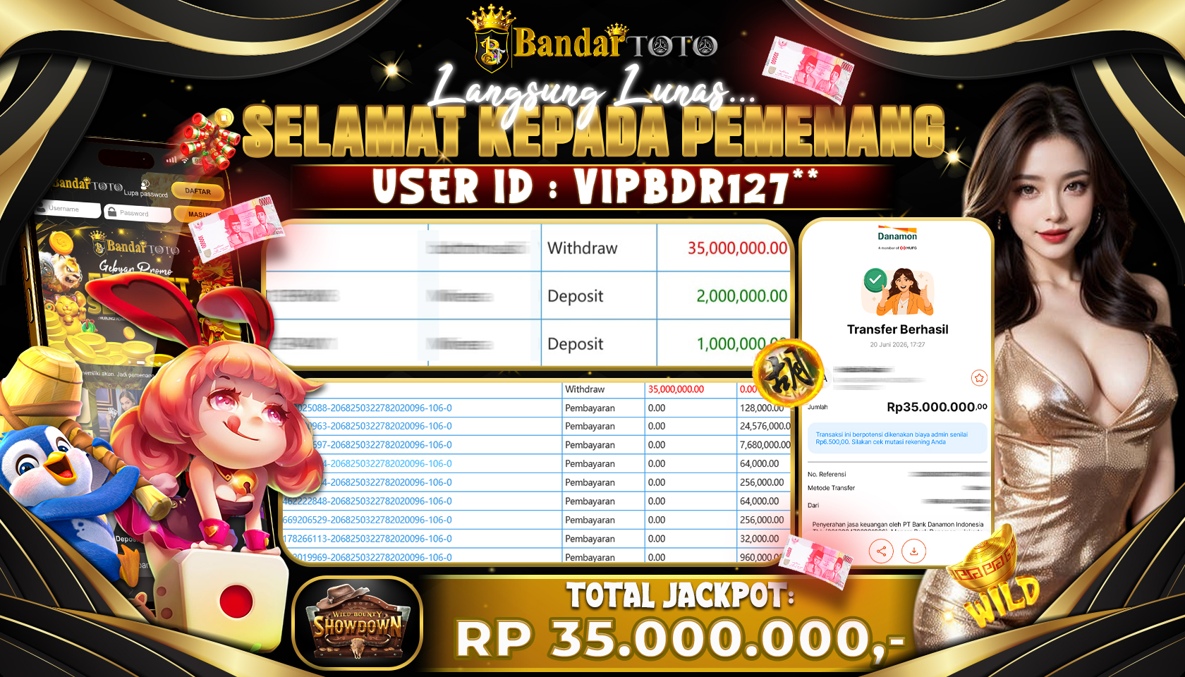 BANDARTOTO JACKPOT PG-WILD BOUNTY SHOWDOWN 35 JUTA DIBAYAR LUNAS,-