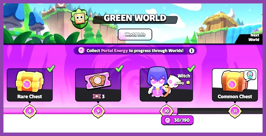 Squad Busters portal progression screen