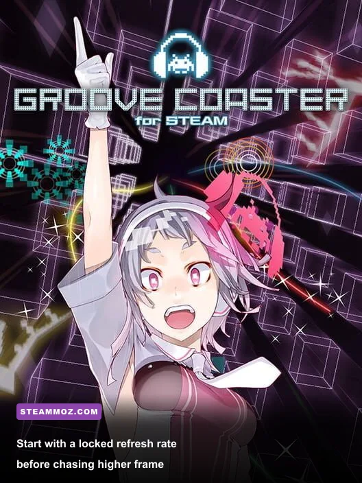 Groove Coaster graphics and display settings on Steam PC
