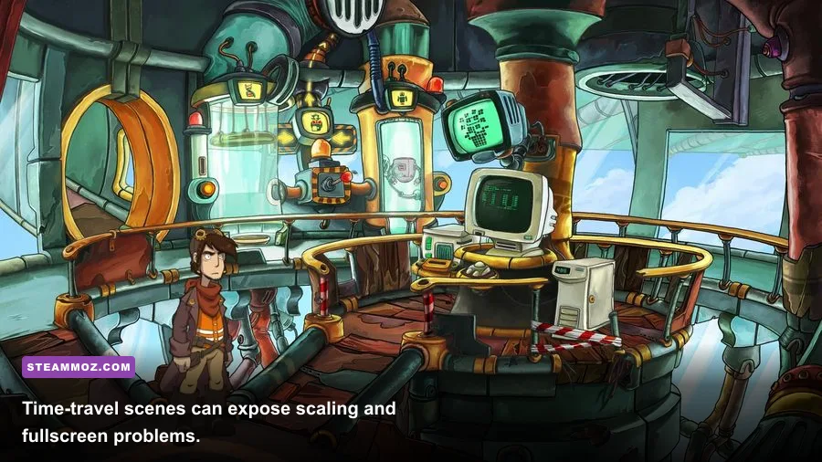 The Chronocruiser time machine in Deponia Doomsday