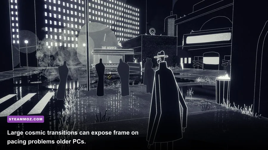 Genesis Noir cosmic destruction sequence with a bright celestial explosion
