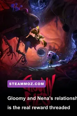 Gloomy and Nena together in a stylized Gloomy Eyes VR scene