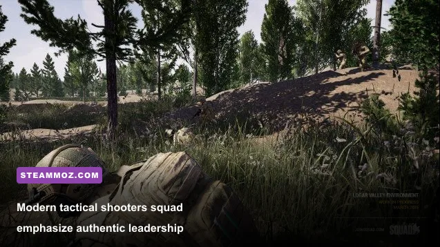 A squad coordinating defense inside an urban compound in Squad