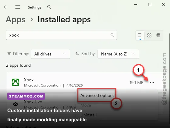 Configuring custom install folders inside the Windows Xbox PC app