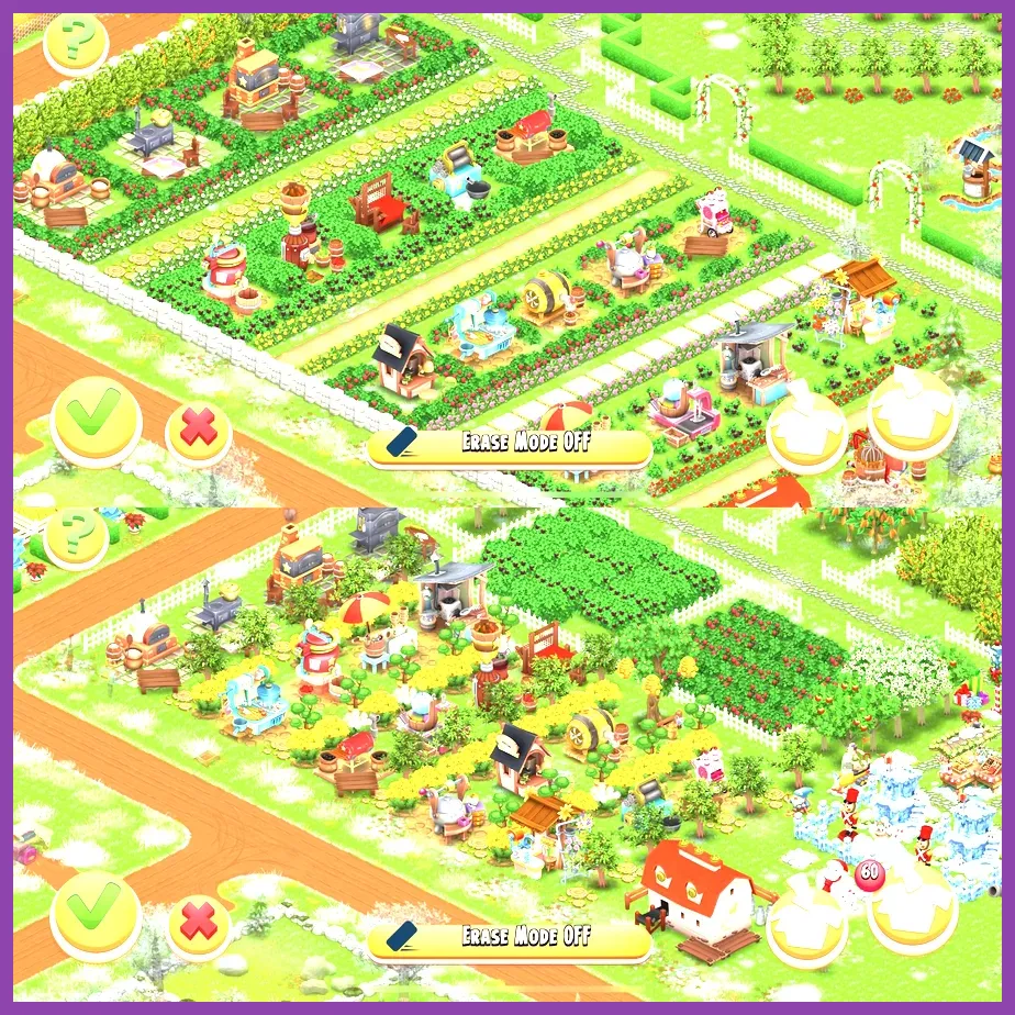 Hay Day mobile farm layout and animal management