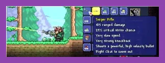 Terraria Mobile Shroomite armor and Sniper Rifle ranged build