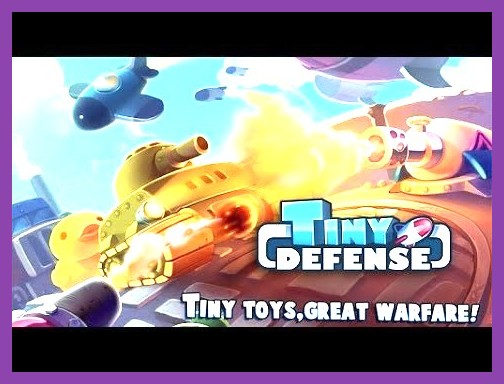 Tiny Defense gameplay showing tower placement and enemies