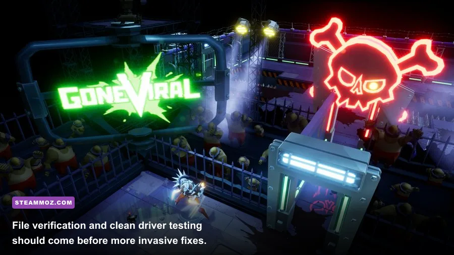 Gone Viral Steam PC crash troubleshooting and gameplay