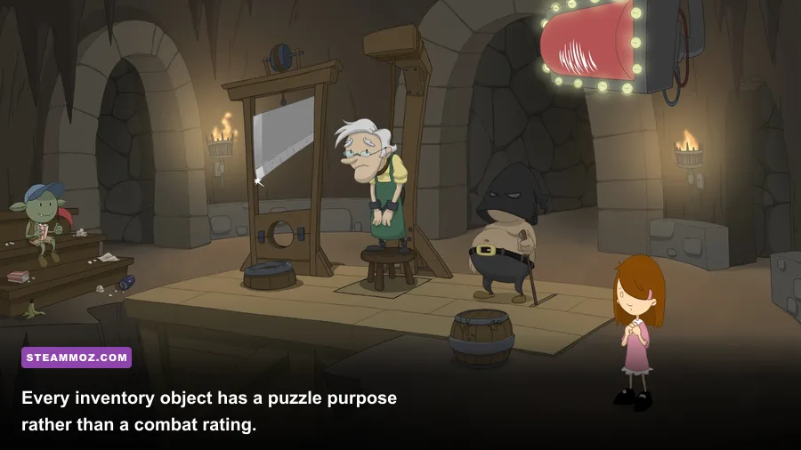 Inventory items and puzzle interface in Anna's Quest