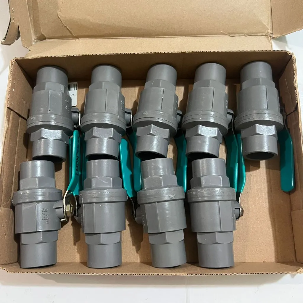 BALL VALVE MDN PVC SS 3/4 INCH / Stop Kran PVC Handle Stainless Steel Gagang Besi / Kran Air Pipa 3/4"