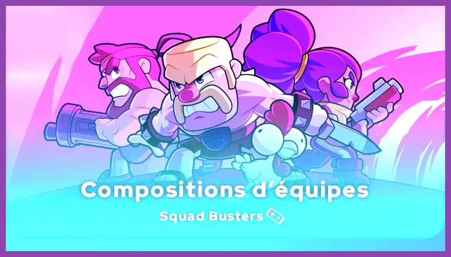 Squad Busters selection screen with various characters