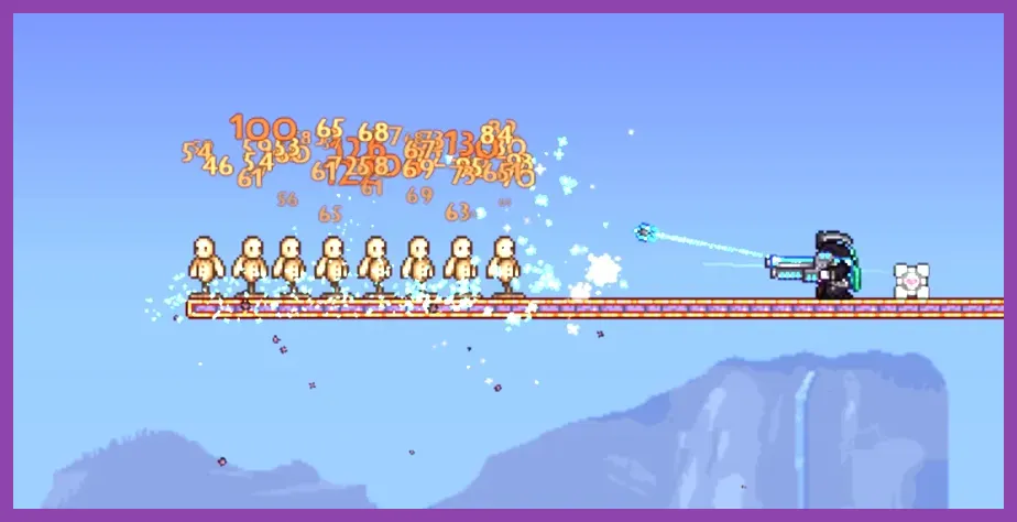 Terraria ranger class player dealing high dps