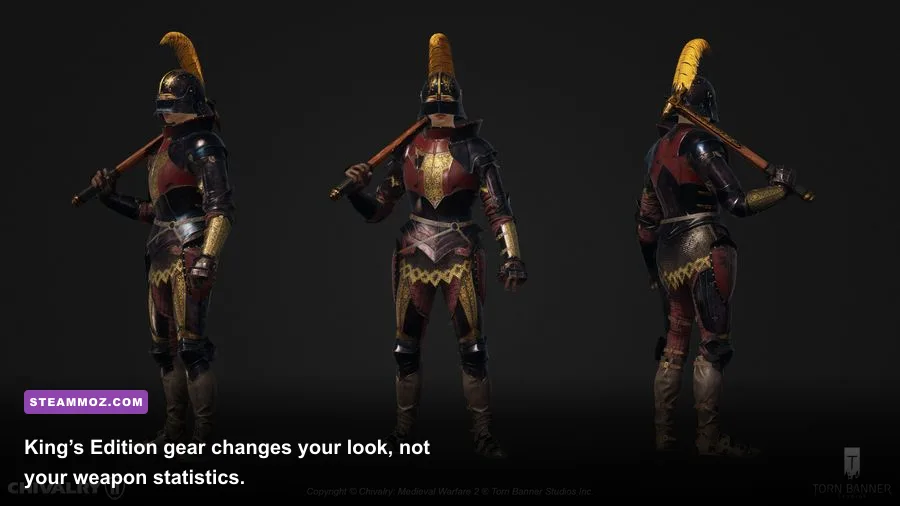 Chivalry 2 Agatha and Mason knight armor from the King's Edition