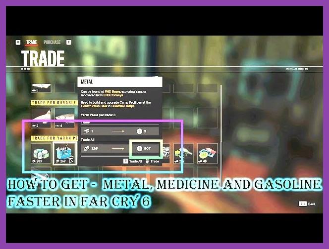 Dani Rojas gathering camp resources metal gasoline and medicine in Far Cry 6