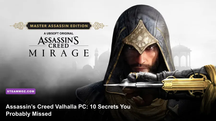 Eivor overlooking a hidden Assassin's Creed Valhalla location on PC