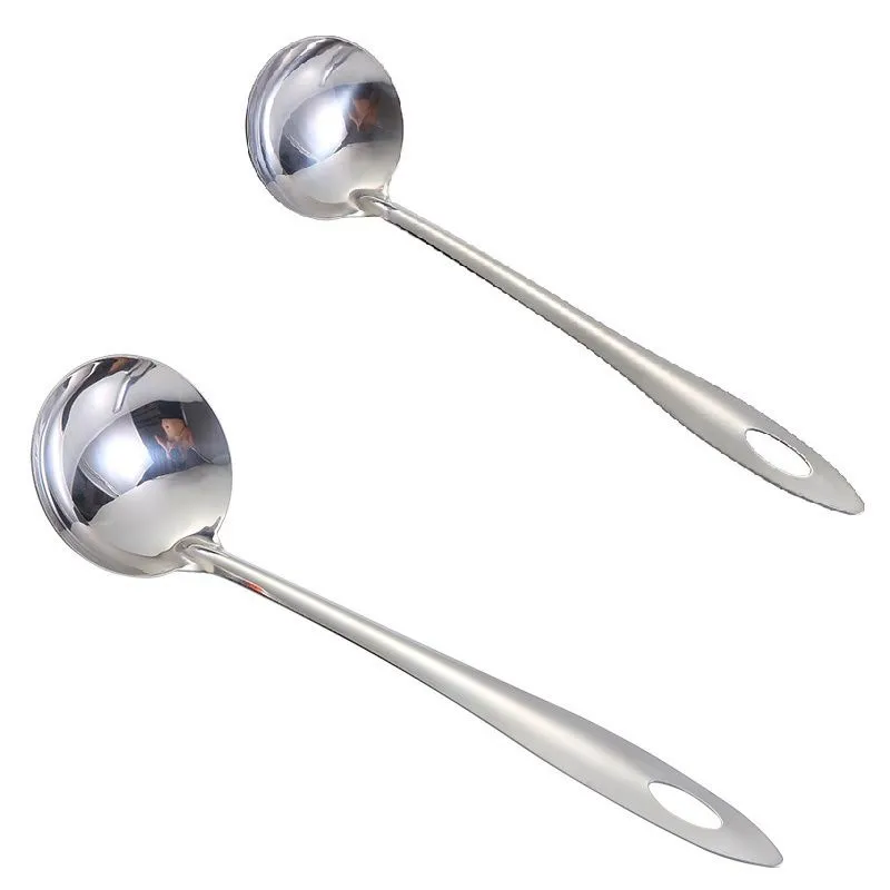 Top100 - Centong Stainless Steel Sendok Kuah Sayur Stainless Steel Sendok Sop / Soup - Gambar 3