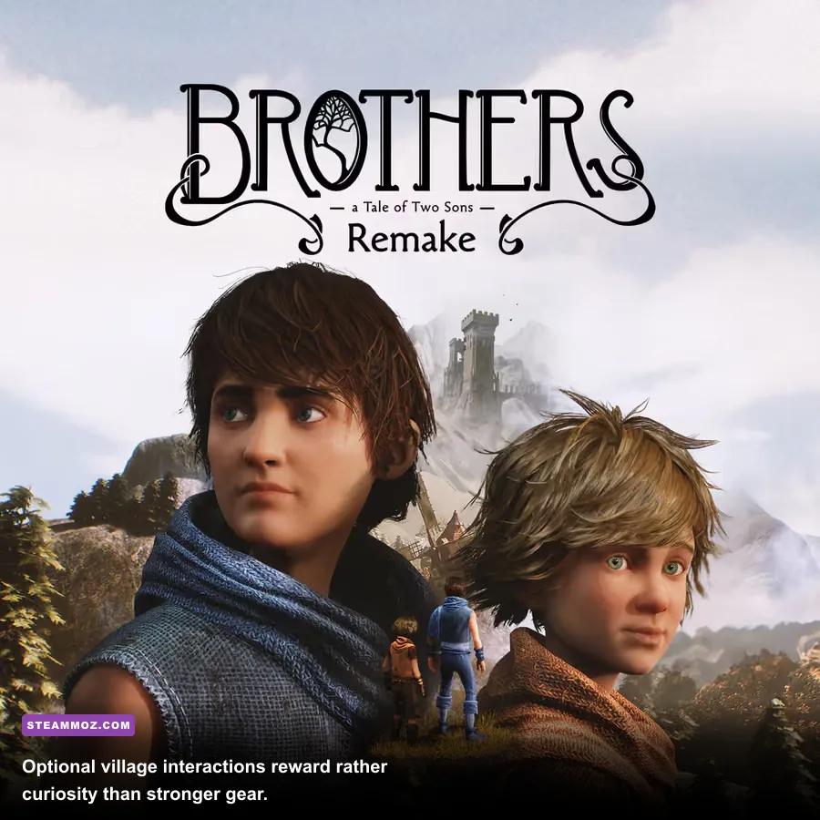 Naia and Naiee exploring the village in Brothers A Tale of Two Sons Remake