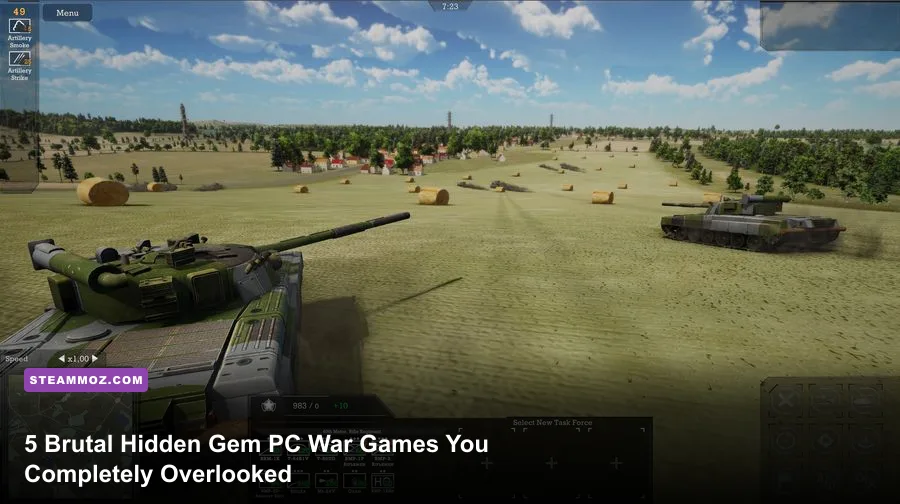 Mechanized armor clash in a hidden gem PC war game
