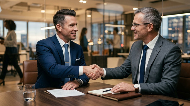 Corporate Partnership Handshake