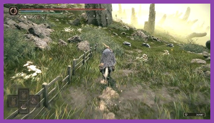 A Tarnished farming runes in the Shadow of the Erdtree DLC open world