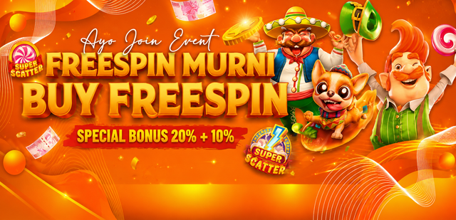 BONUS FREESPIN MURNI 20% & BUY FREESPIN 10%
