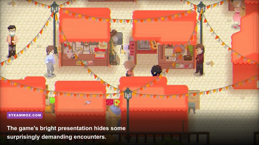 Bittersweet Birthday official pixel art scene featuring the game's mysterious world