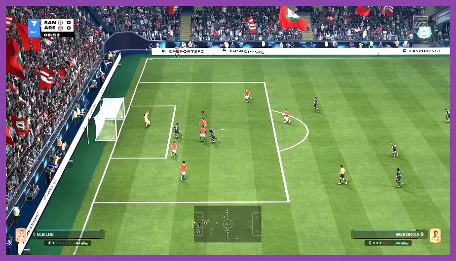 FC Mobile 26 intense match action on mobile screen