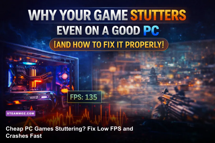 Cheap PC Games Stuttering? Fix Low FPS and Crashes Fast