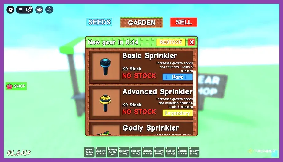 Grow a Garden Roblox crop plots, pets, and sprinklers