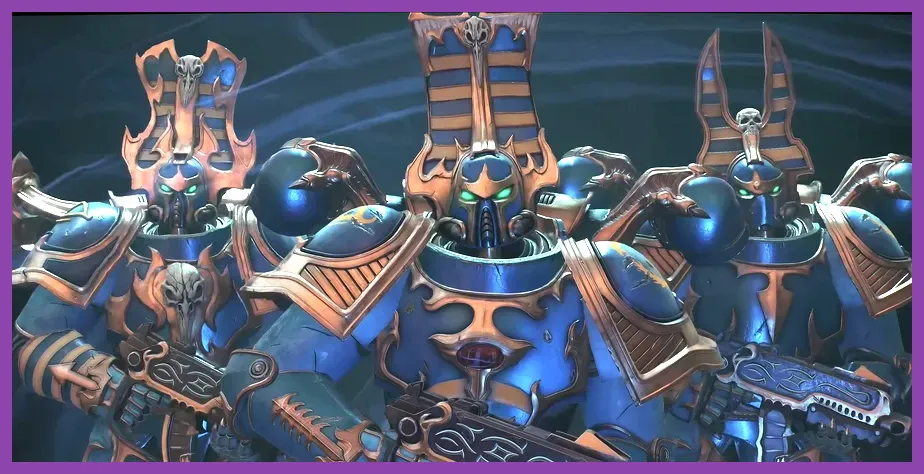 Heretic Astartes Chaos Champions lined up in Eternal War multiplayer mode