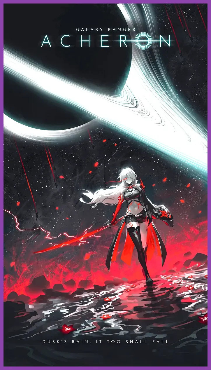 Acheron using Slashed Dream Ultimate in Honkai Star Rail