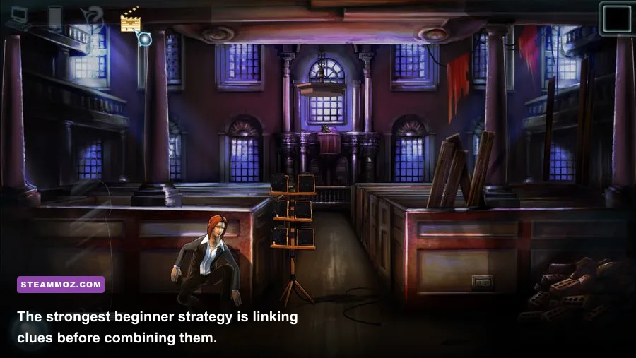 Cognition Game of the Year Edition evidence and puzzle investigation scene