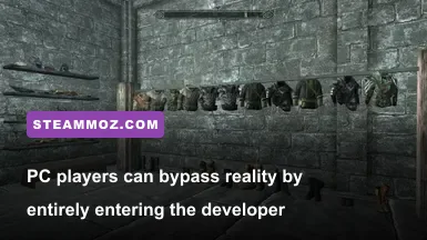 The developer test cell QASmoke filled with chests containing every item in Skyrim