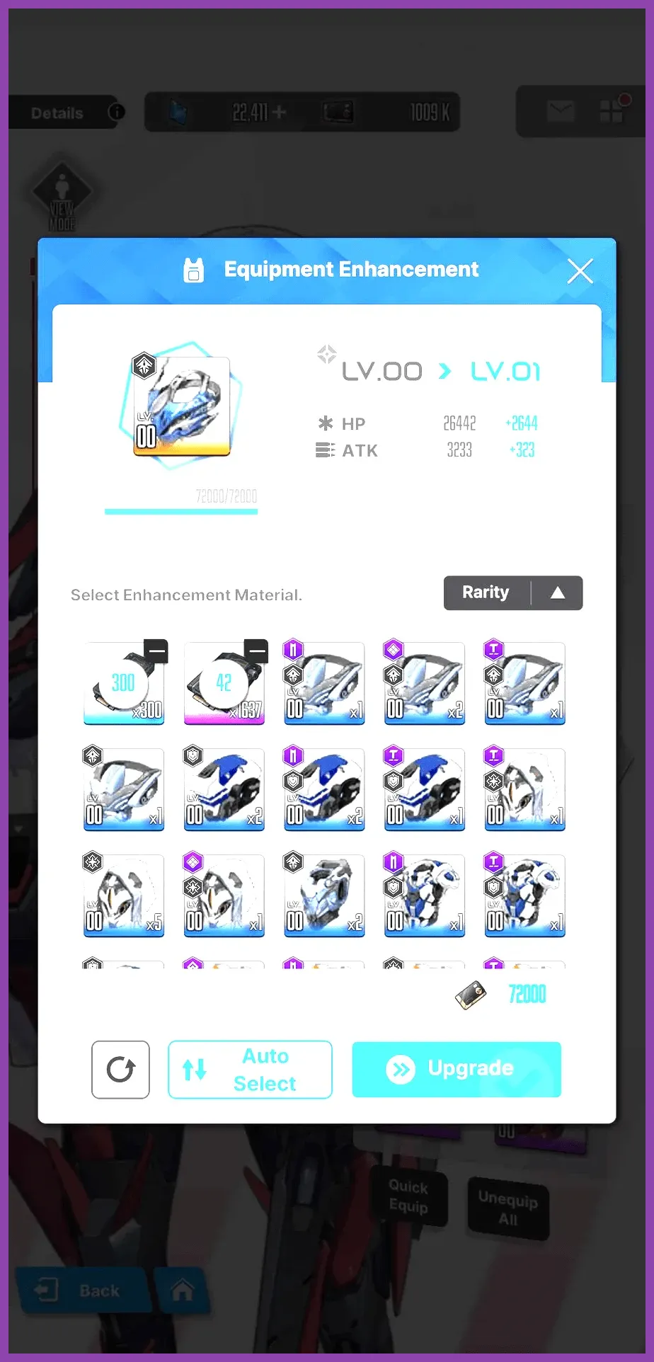 Nikke gear overhaul and overload equipment screen