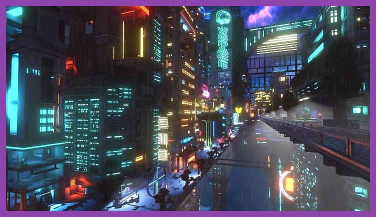 Cyberpunk Night City Anime Art