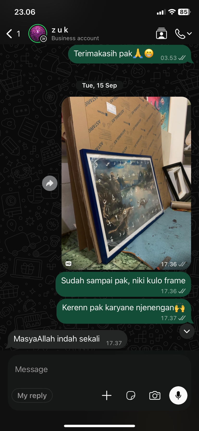Project pameran Sasana Pigura