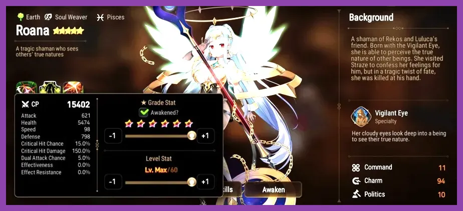 Epic Seven Roana healing against counterattacks