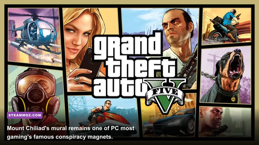 Mount Chiliad mural and UFO mystery location in GTA 5