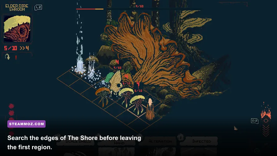 Death Howl The Shore region with a hidden reward location