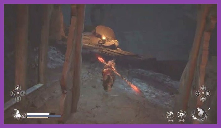 Black Myth Wukong Cave Depths Lower Hollow Meditation Spot location
