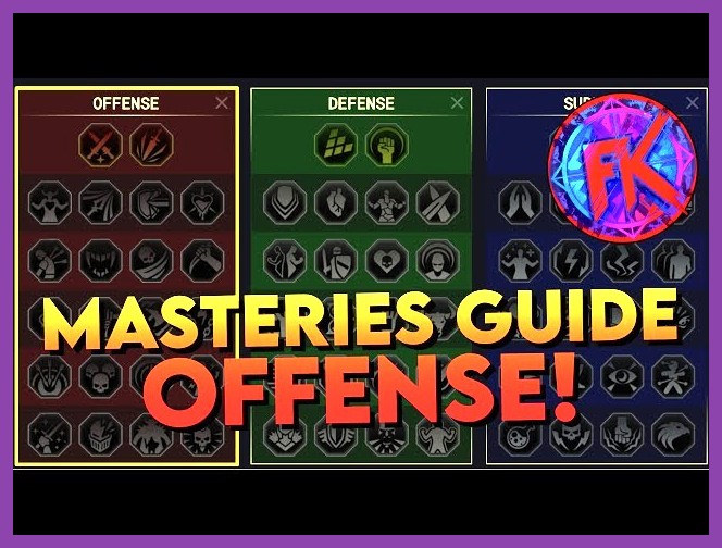Icons for offense masteries like Lethal Hits and Critical Damage