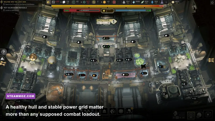 The Tiqqun station facing a hull integrity emergency in IXION