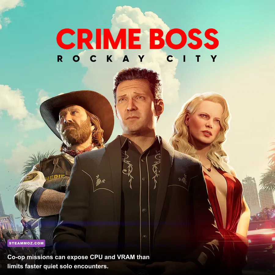 Four-player co-op bank heist in Crime Boss Rockay City
