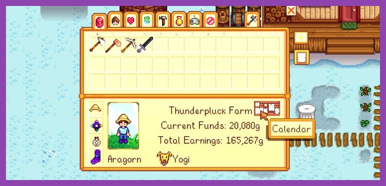 Stardew Valley farming interface on Android